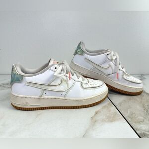 Nike Girls' Air Force 1/1 Bleached Coral Customized Low Sneakers, Sz 6.5Y